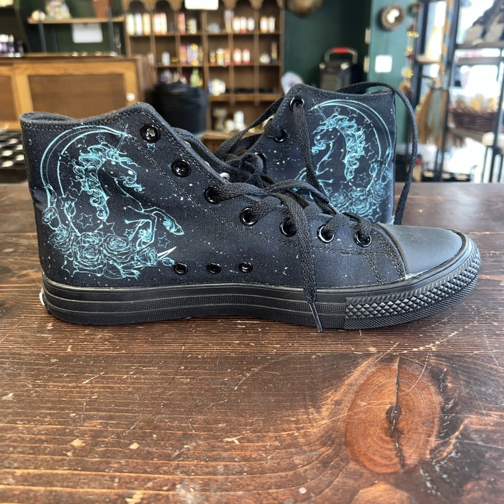 RAAD Shop Unicorn  High Top Sneakers Men's 9.5 Black